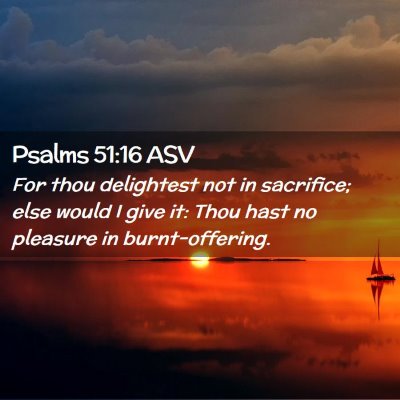 Picture 02 - Psalms 51:16 ASV - For thou delightest not in sacrifice; else would - Bible Verse Picture