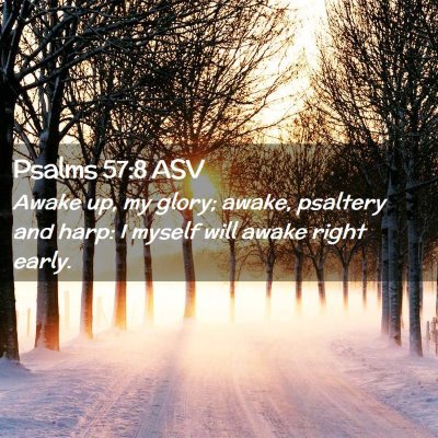 Picture 02 - Psalms 57:8 ASV - Awake up, my glory; awake, psaltery and harp: I - Bible Verse Picture