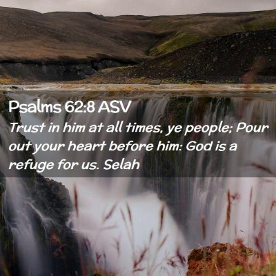 Picture 02 - Psalms 62:8 ASV - Trust in him at all times, ye people; Pour out - Bible Verse Picture