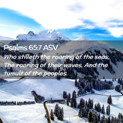 Picture 02 - Psalms 65:7 ASV - Who stilleth the roaring of the seas, The roaring - Bible Verse Picture