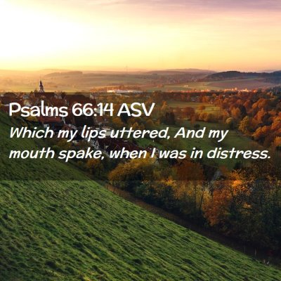 Picture 02 - Psalms 66:14 ASV - Which my lips uttered, And my mouth spake, when I - Bible Verse Picture