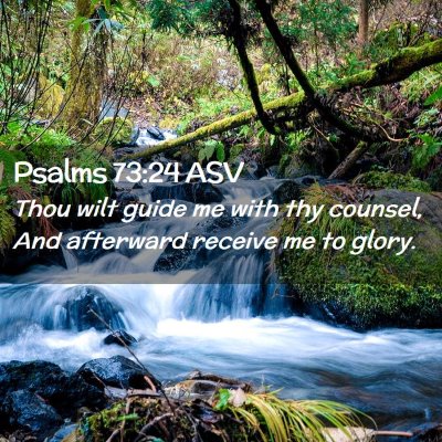 Picture 02 - Psalms 73:24 ASV - Thou wilt guide me with thy counsel, And - Bible Verse Picture