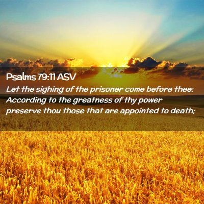 Picture 02 - Psalms 79:11 ASV - Let the sighing of the prisoner come before thee: - Bible Verse Picture