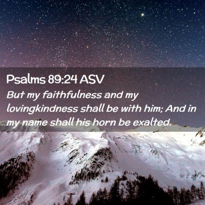 Picture 02 - Psalms 89:24 ASV - But my faithfulness and my lovingkindness shall - Bible Verse Picture