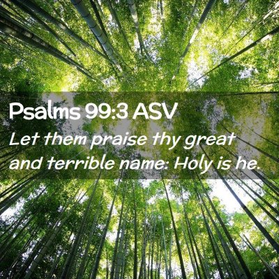 Picture 02 - Psalms 99:3 ASV - Let them praise thy great and terrible name: Holy - Bible Verse Picture