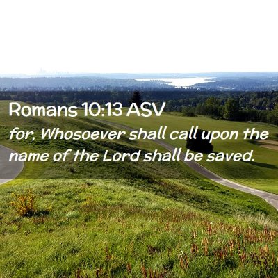 Picture 02 - Romans 10:13 ASV - for, Whosoever shall call upon the name of the - Bible Verse Picture