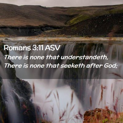 Picture 02 - Romans 3:11 ASV - There is none that understandeth, There is none - Bible Verse Picture