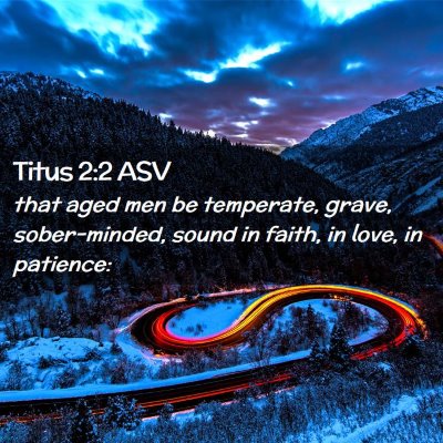 Picture 02 - Titus 2:2 ASV - that aged men be temperate, grave, sober-minded, - Bible Verse Picture