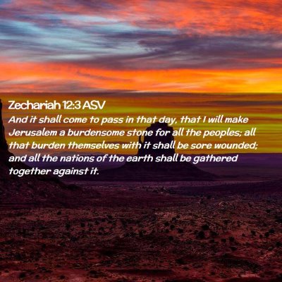 Picture 02 - Zechariah 12:3 ASV - And it shall come to pass in that day, that I - Bible Verse Picture