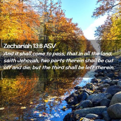 Picture 02 - Zechariah 13:8 ASV - And it shall come to pass, that in all the land, - Bible Verse Picture