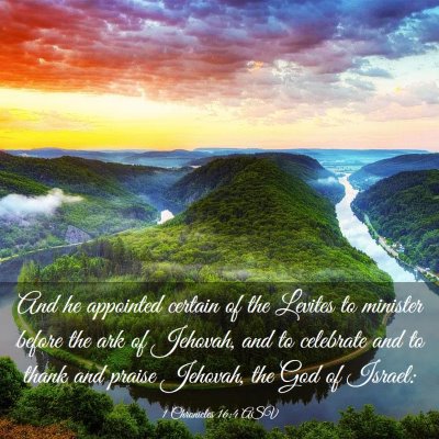 Picture 03 - 1 Chronicles 16:4 ASV - And he appointed certain of the Levites to - Bible Verse Picture
