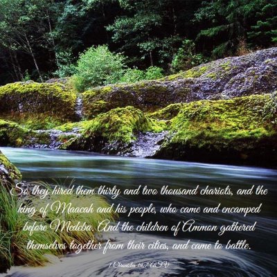 Picture 03 - 1 Chronicles 19:7 ASV - So they hired them thirty and two thousand - Bible Verse Picture