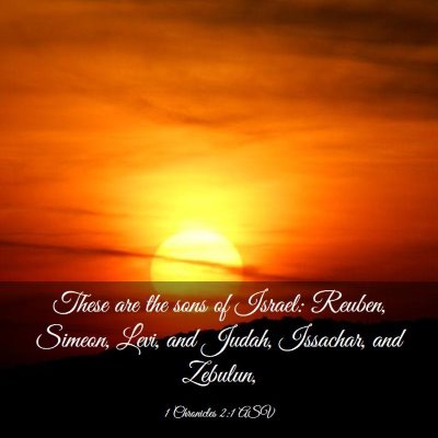 Picture 03 - 1 Chronicles 2:1 ASV - These are the sons of Israel: Reuben, Simeon, - Bible Verse Picture