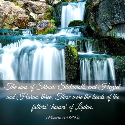 Picture 03 - 1 Chronicles 23:9 ASV - The sons of Shimei: Shelomoth, and Haziel, and - Bible Verse Picture
