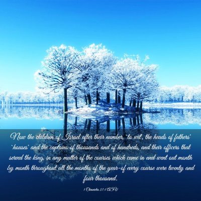 Picture 03 - 1 Chronicles 27:1 ASV - Now the children of Israel after their number, - Bible Verse Picture