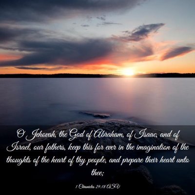 Picture 03 - 1 Chronicles 29:18 ASV - O Jehovah, the God of Abraham, of Isaac, and of - Bible Verse Picture