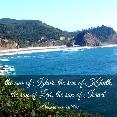 Picture 03 - 1 Chronicles 6:38 ASV - the son of Izhar, the son of Kohath, the son of - Bible Verse Picture