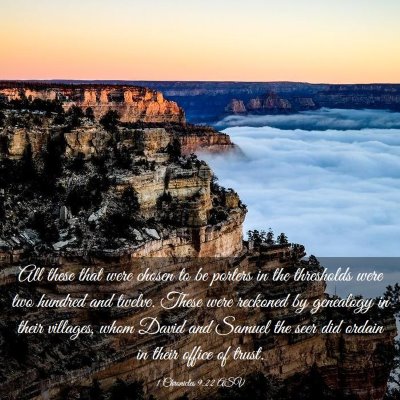 Picture 03 - 1 Chronicles 9:22 ASV - All these that were chosen to be porters in the - Bible Verse Picture
