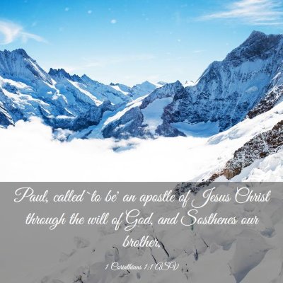 Picture 03 - 1 Corinthians 1:1 ASV - Paul, called `to be' an apostle of Jesus Christ - Bible Verse Picture