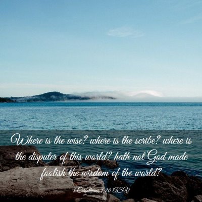 Picture 03 - 1 Corinthians 1:20 ASV - Where is the wise? where is the scribe? where is - Bible Verse Picture