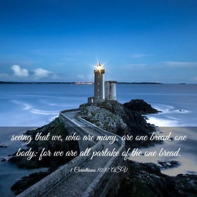 Picture 03 - 1 Corinthians 10:17 ASV - seeing that we, who are many, are one bread, one - Bible Verse Picture