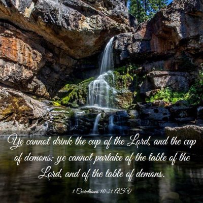 Picture 03 - 1 Corinthians 10:21 ASV - Ye cannot drink the cup of the Lord, and the cup - Bible Verse Picture