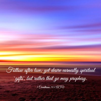 Picture 03 - 1 Corinthians 14:1 ASV - Follow after love; yet desire earnestly spiritual - Bible Verse Picture