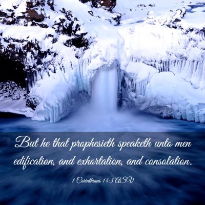 Picture 03 - 1 Corinthians 14:3 ASV - But he that prophesieth speaketh unto men - Bible Verse Picture
