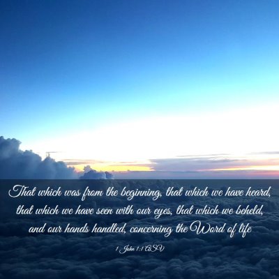 Picture 03 - 1 John 1:1 ASV - That which was from the beginning, that which we - Bible Verse Picture