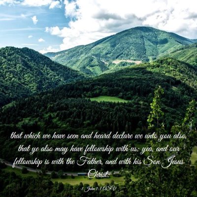 Picture 03 - 1 John 1:3 ASV - that which we have seen and heard declare we unto - Bible Verse Picture