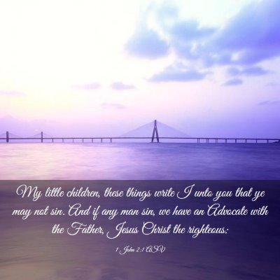 Picture 03 - 1 John 2:1 ASV - My little children, these things write I unto you - Bible Verse Picture