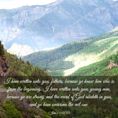 Picture 03 - 1 John 2:14 ASV - I have written unto you, fathers, because ye know - Bible Verse Picture