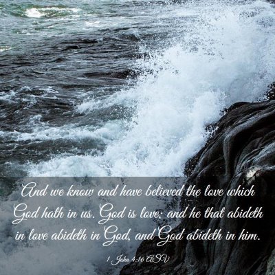 Picture 03 - 1 John 4:16 ASV - And we know and have believed the love which God - Bible Verse Picture