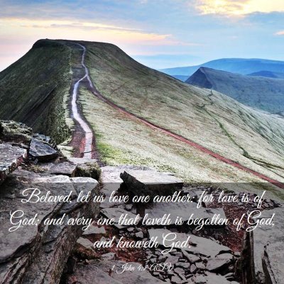 Picture 03 - 1 John 4:7 ASV - Beloved, let us love one another: for love is of - Bible Verse Picture
