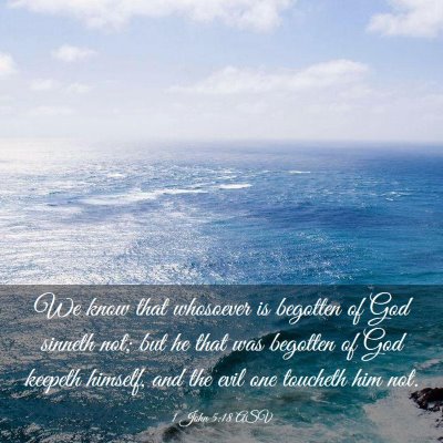 Picture 03 - 1 John 5:18 ASV - We know that whosoever is begotten of God sinneth - Bible Verse Picture