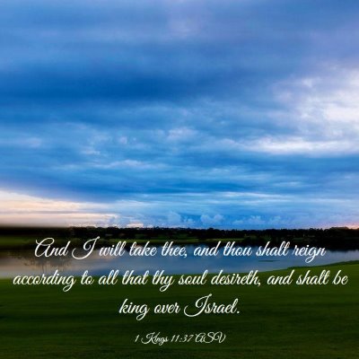 Picture 03 - 1 Kings 11:37 ASV - And I will take thee, and thou shalt reign - Bible Verse Picture