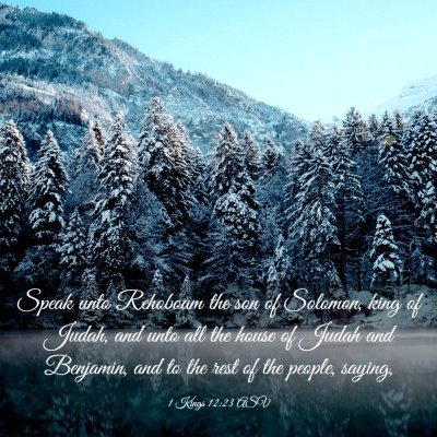 Picture 03 - 1 Kings 12:23 ASV - Speak unto Rehoboam the son of Solomon, king of - Bible Verse Picture