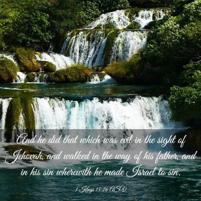 Picture 03 - 1 Kings 15:26 ASV - And he did that which was evil in the sight of - Bible Verse Picture