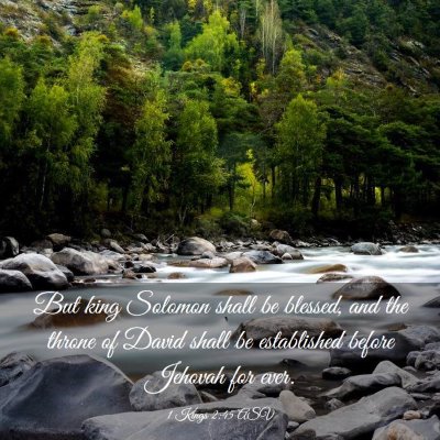 Picture 03 - 1 Kings 2:45 ASV - But king Solomon shall be blessed, and the throne - Bible Verse Picture