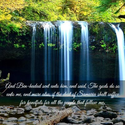 Picture 03 - 1 Kings 20:10 ASV - And Ben-hadad sent unto him, and said, The gods - Bible Verse Picture