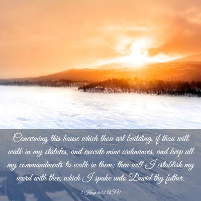 Picture 03 - 1 Kings 6:12 ASV - Concerning this house which thou art building, if - Bible Verse Picture