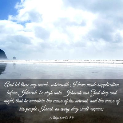 Picture 03 - 1 Kings 8:59 ASV - And let these my words, wherewith I have made - Bible Verse Picture