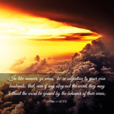 Picture 03 - 1 Peter 3:1 ASV - In like manner, ye wives, `be' in subjection to - Bible Verse Picture