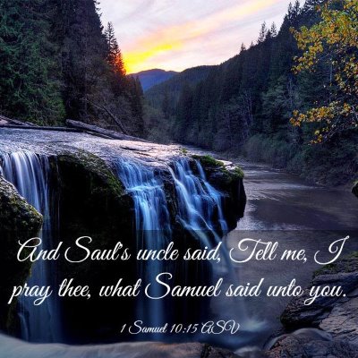 Picture 03 - 1 Samuel 10:15 ASV - And Saul's uncle said, Tell me, I pray thee, what - Bible Verse Picture