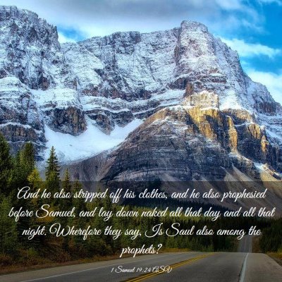 Picture 03 - 1 Samuel 19:24 ASV - And he also stripped off his clothes, and he also - Bible Verse Picture