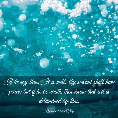 Picture 03 - 1 Samuel 20:7 ASV - If he say thus, It is well; thy servant shall - Bible Verse Picture