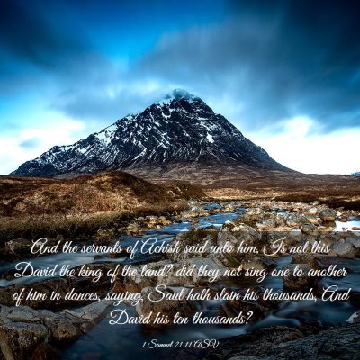 Picture 03 - 1 Samuel 21:11 ASV - And the servants of Achish said unto him, Is not - Bible Verse Picture