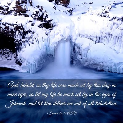 Picture 03 - 1 Samuel 26:24 ASV - And, behold, as thy life was much set by this day - Bible Verse Picture