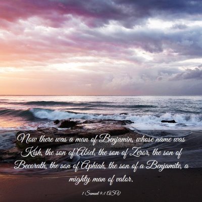 Picture 03 - 1 Samuel 9:1 ASV - Now there was a man of Benjamin, whose name was - Bible Verse Picture