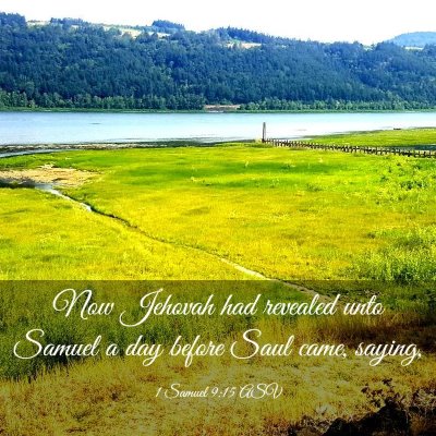 Picture 03 - 1 Samuel 9:15 ASV - Now Jehovah had revealed unto Samuel a day before - Bible Verse Picture